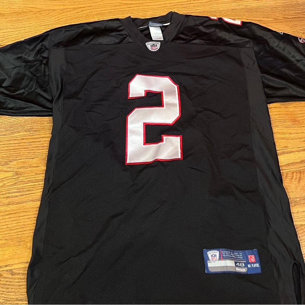 Matt Ryan Atlanta Falcons Reebok Black Athletic Jersey with Bold Number Design